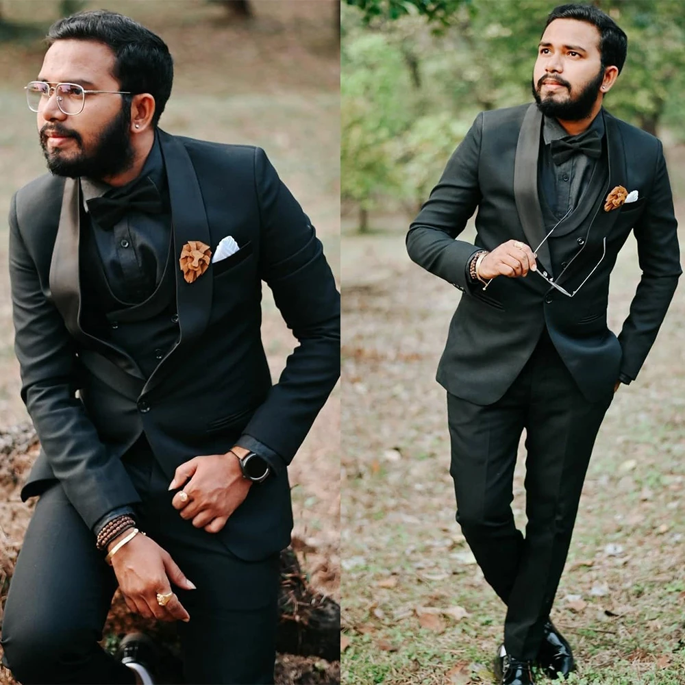 Black Men Tuxedos Custom Made Shawl Lapel One Button Blazer Suits Party Prom Bridegroom Best Men Jacket 2 Pieces Set
Black Men Tuxedos Custom Made Shawl Lapel One Button Blazer Suits Party Prom Bridegroom Best Men Jacket 2 Pieces Set