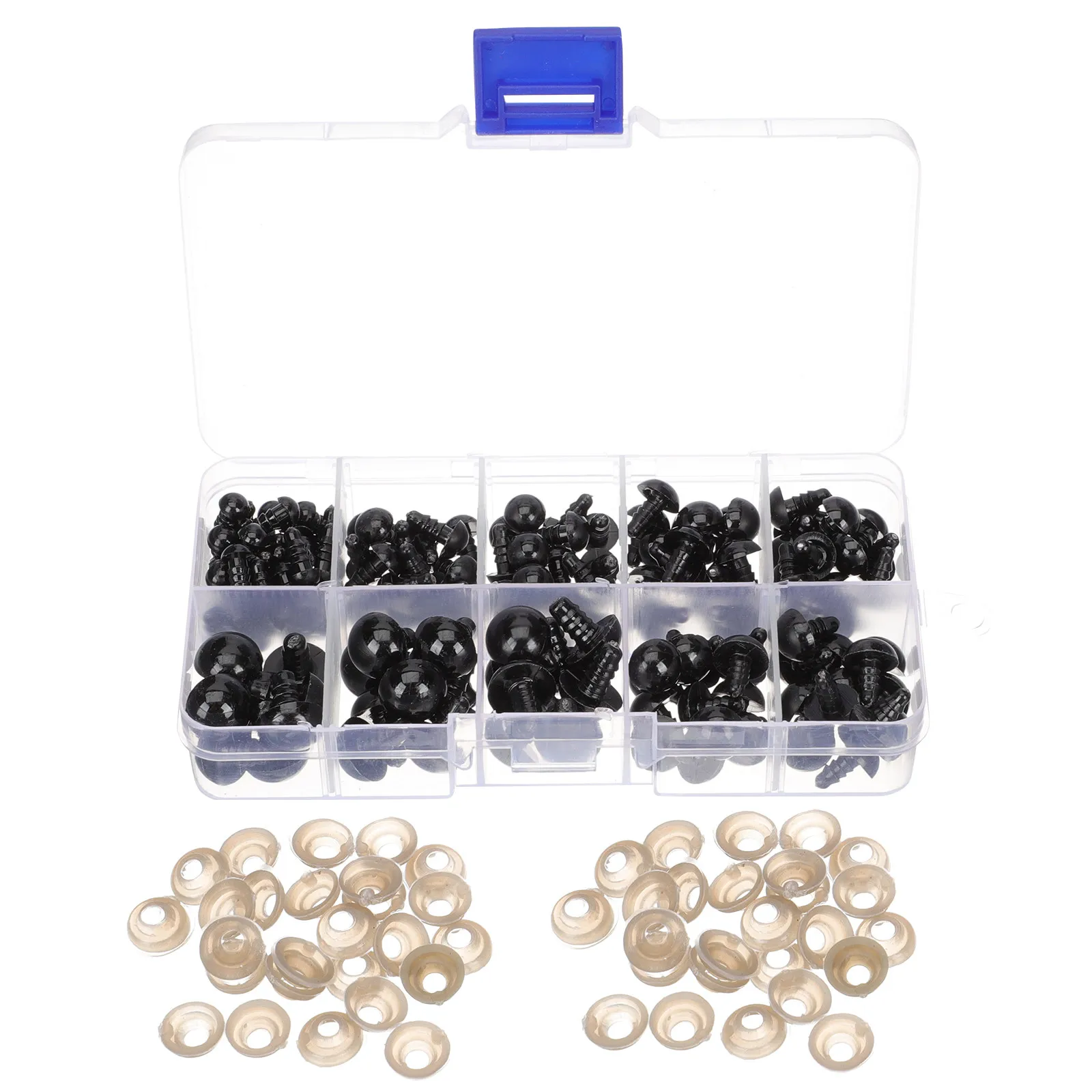 142Pcs Plastic Safety Eyes Glossy Durable Solid for Amigurumi DIY Crafts Handmade Accessories Decoration Plastic Safety Eye
142Pcs Plastic Safety Eyes Glossy Durable Solid for Amigurumi DIY Crafts Handmade Accessories Decoration Plastic Safety Eye
