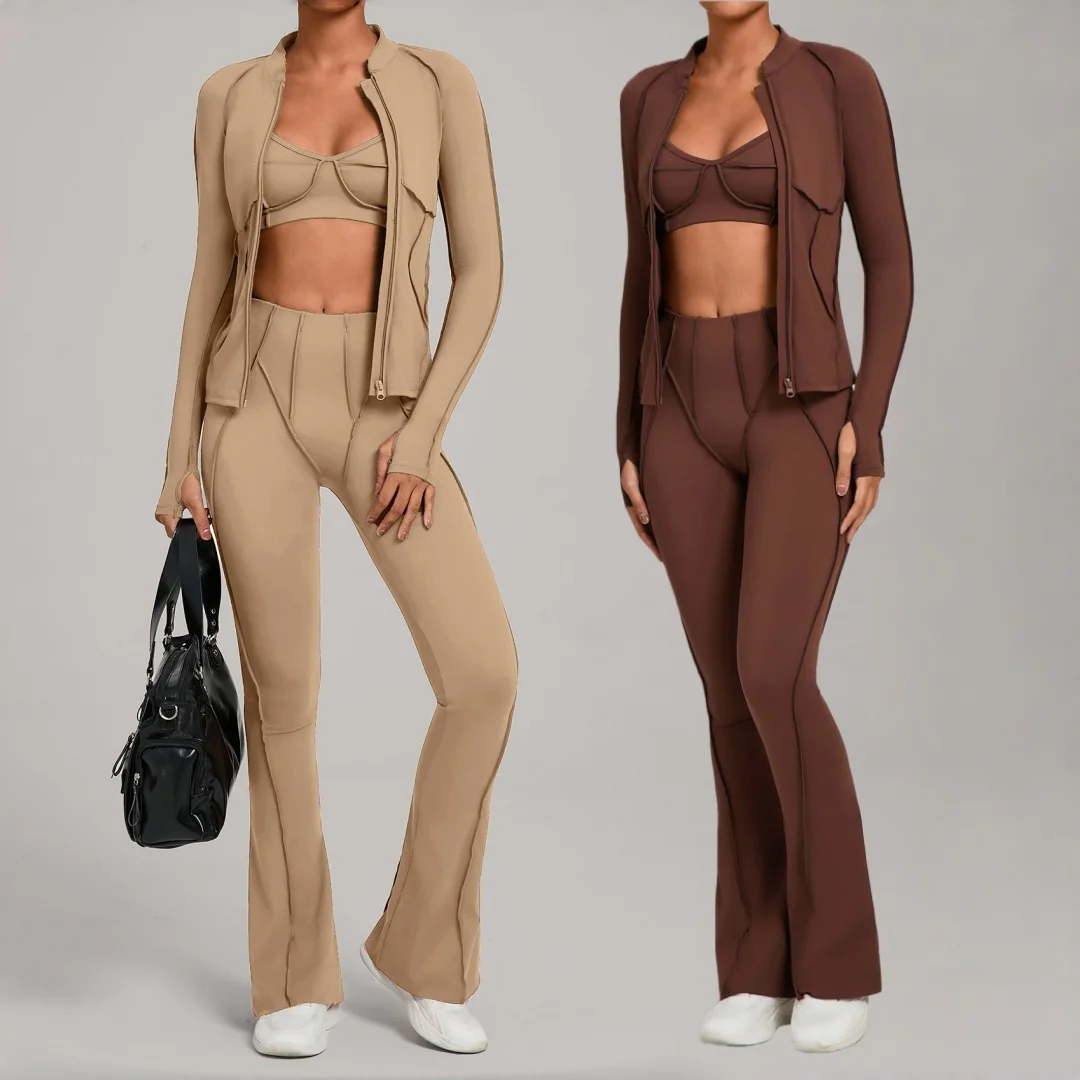 Матовая куртка на молнии, комплект для йоги, фитнес, высокая талия, плотное спортивное пальто, брюки, одежда для бега, тренировки, тренажерный зал, йога, костюм из 3 предметов
Матовая куртка на молнии, комплект для йоги, фитнес, высокая талия, плотное спортивное пальто, брюки, одежда для бега, тренировки, тренажерный зал, йога, костюм из 3 предметов