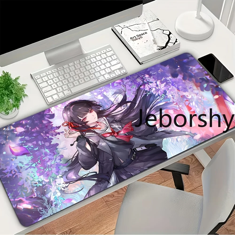 Kawaii Anime Girl in School Uniform Desk Mat, Extended Non-Slip Mouse Pad with Purple Wisteria Background, Great Gift Idea
Kawaii Anime Girl in School Uniform Desk Mat, Extended Non-Slip Mouse Pad with Purple Wisteria Background, Great Gift Idea