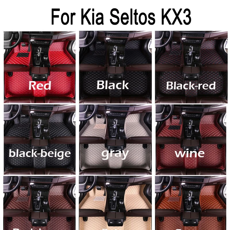 Изготовленные на заказ водонепроницаемые автомобильные коврики для Kia Seltos KX3 2023 2022 2021 2020
Изготовленные на заказ водонепроницаемые автомобильные коврики для Kia Seltos KX3 2023 2022 2021 2020