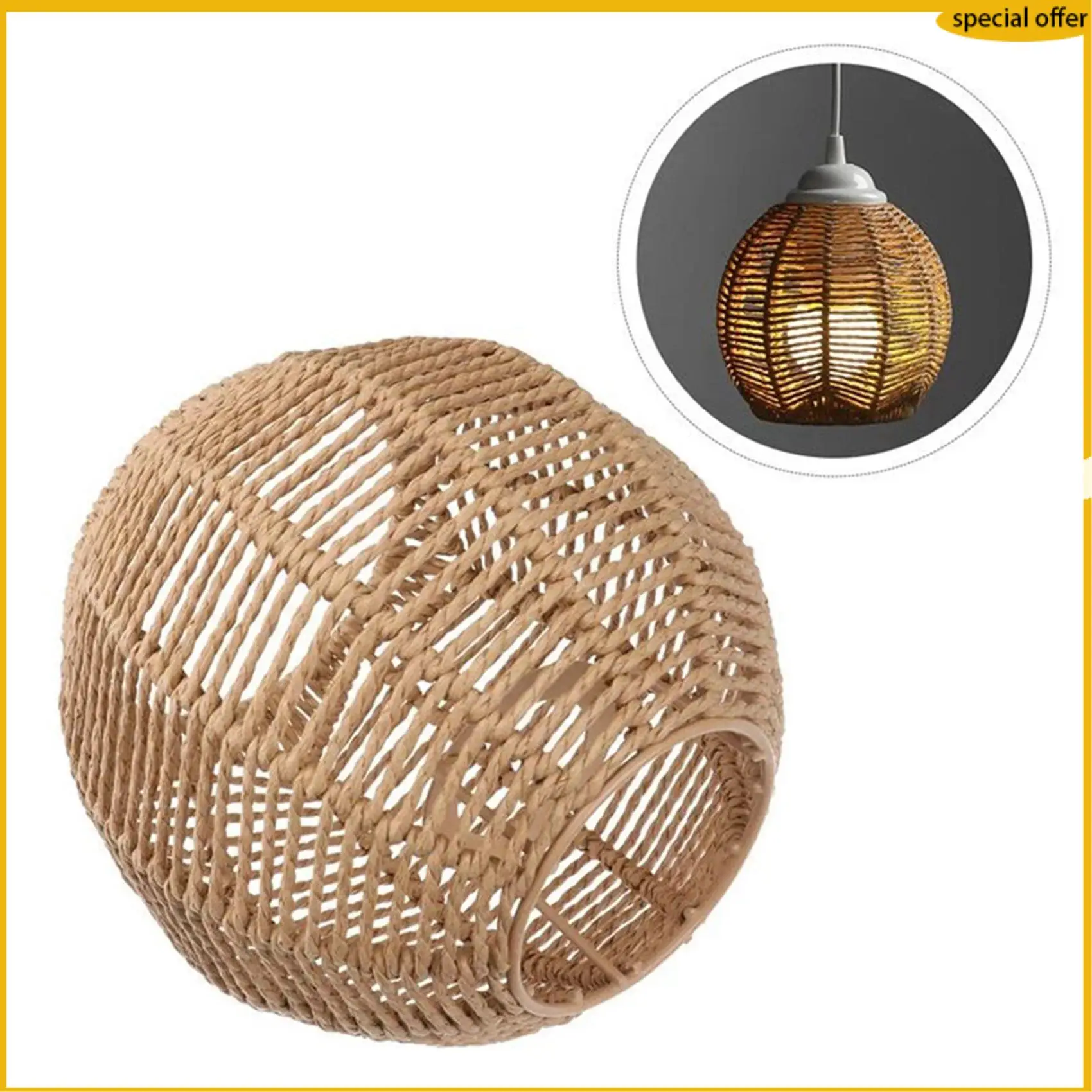 A50I 2X Home Lighting Rattan Lamp Cover Handmade Woven Chandelier Retro Lampshade Homestay Lampshade Decorative Chandelier
A50I 2X Home Lighting Rattan Lamp Cover Handmade Woven Chandelier Retro Lampshade Homestay Lampshade Decorative Chandelier