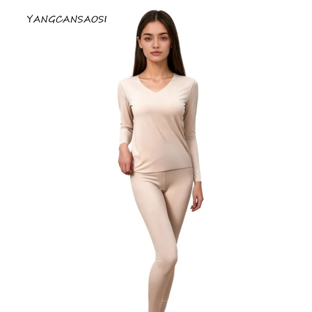 Woman Autumn Clothes Autumn Pants Clothing Natural Mulberry Silk Modal Comfortable Soft Naked Skin Friendly Breathable Warm Set
Woman Autumn Clothes Autumn Pants Clothing Natural Mulberry Silk Modal Comfortable Soft Naked Skin Friendly Breathable Warm Set