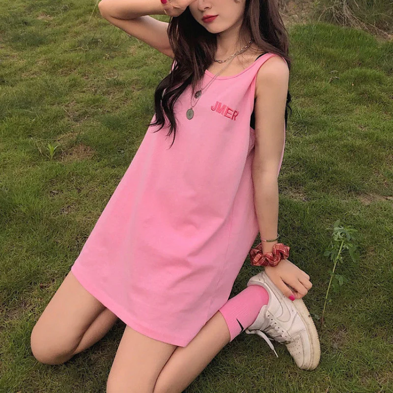 Grey Tank Top With Camisole, Summer New Style, Internet Celebrity, Sleeveless T-Shirt, Mid Length Top
Grey Tank Top With Camisole, Summer New Style, Internet Celebrity, Sleeveless T-Shirt, Mid Length Top