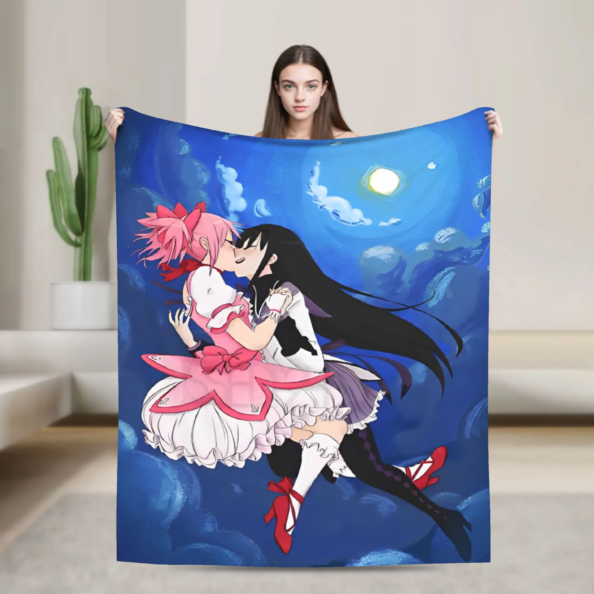 Puella Magi Madoka Magica and Homura Blankets Kyubey Anime Flannel Vintage Warm Throw Blanket for Home Restaurant Winter
Puella Magi Madoka Magica and Homura Blankets Kyubey Anime Flannel Vintage Warm Throw Blanket for Home Restaurant Winter