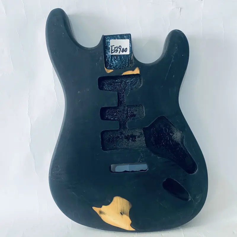 EB940 Black Paint Damaged ST Model Electric Guitar Body Tremolo Bridges Solid Basswood Unfinished with Wood Damages for DIY
EB940 Black Paint Damaged ST Model Electric Guitar Body Tremolo Bridges Solid Basswood Unfinished with Wood Damages for DIY