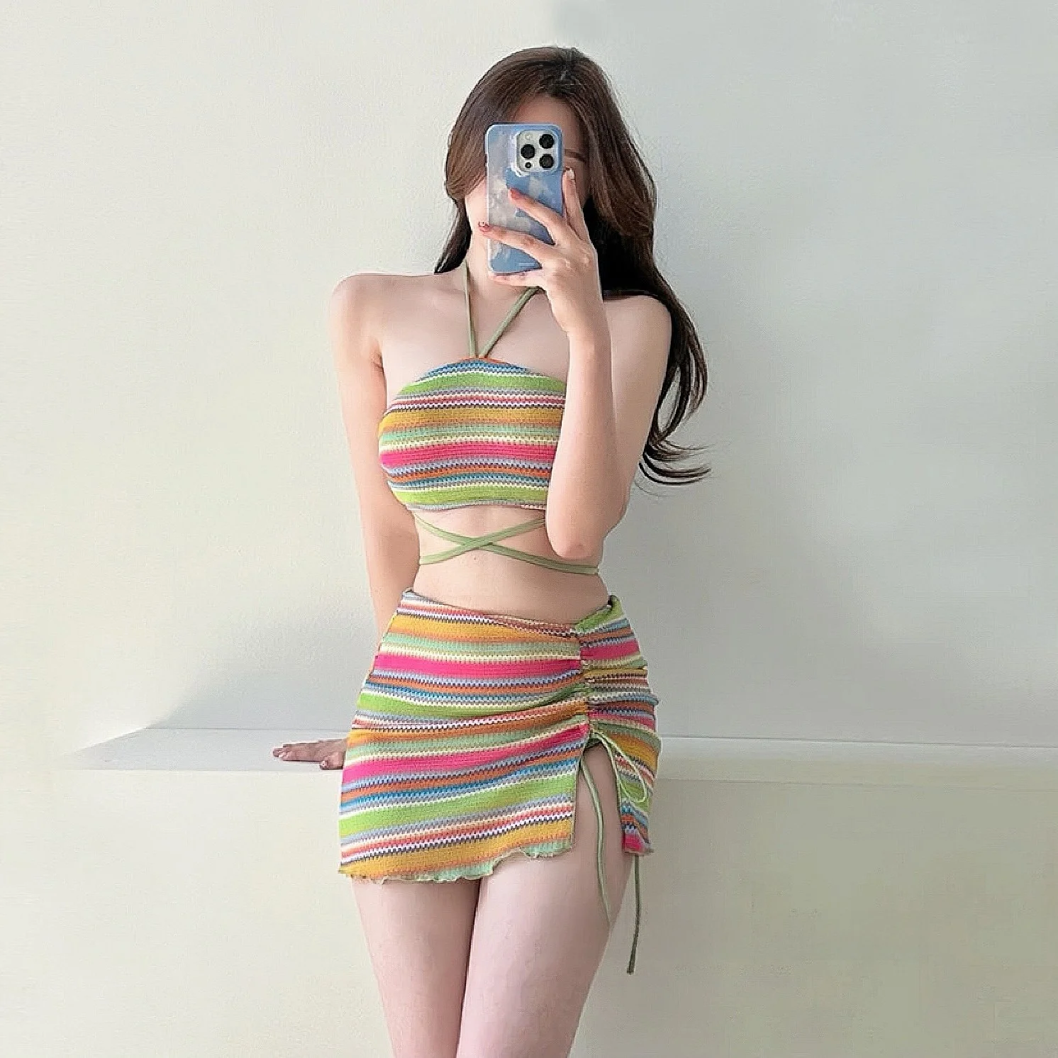 Женский комплект бикини в полоску Dopane: сексуальный купальник для горячих источников, портативный, складной, для плавания
Женский комплект бикини в полоску Dopane: сексуальный купальник для горячих источников, портативный, складной, для плавания