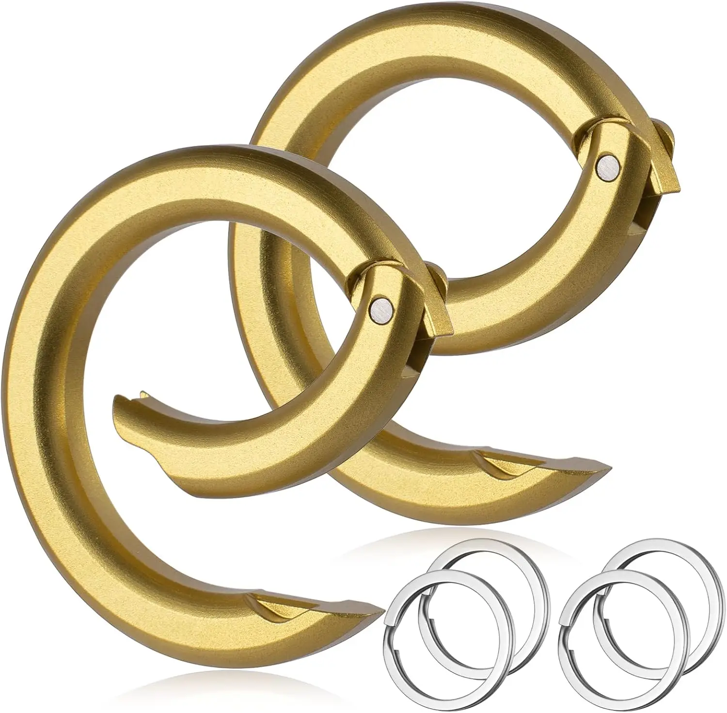New color Round Carabiner Keychain Clip,1.36 in Gold Spring O Key Rings Clip, Key Chain Quick Release Snap Hook for Women
New color Round Carabiner Keychain Clip,1.36 in Gold Spring O Key Rings Clip, Key Chain Quick Release Snap Hook for Women