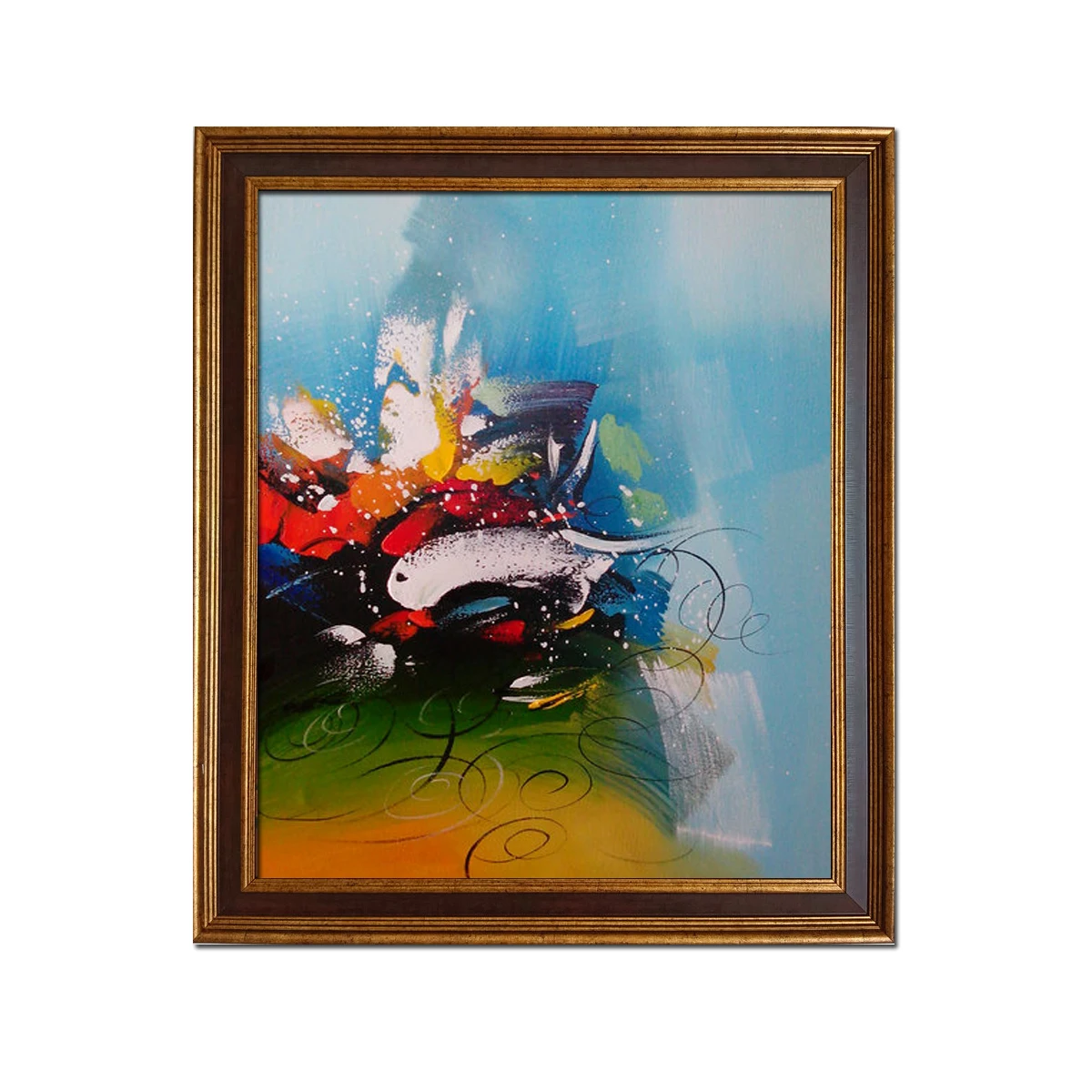Golden Framed-Modern Handpainted Colourful Abstract Oil Painting on Canvas Contemporary Living Room Wall Art Home Decor
Golden Framed-Modern Handpainted Colourful Abstract Oil Painting on Canvas Contemporary Living Room Wall Art Home Decor