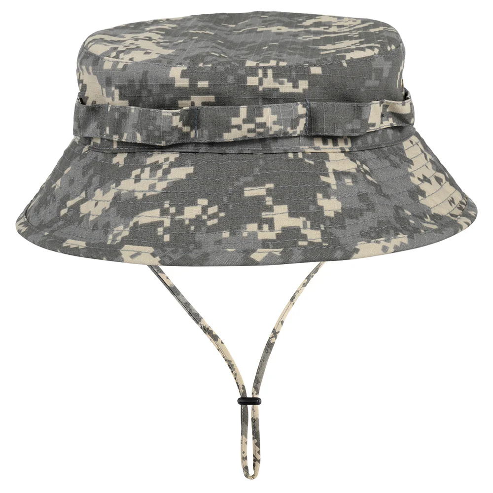 Breathable Tactical Fishing Sun Hat Camouflage Military Adjustable Bucket Hats Hiking Hunting Sports Sun-proof Men Panama Cap
Breathable Tactical Fishing Sun Hat Camouflage Military Adjustable Bucket Hats Hiking Hunting Sports Sun-proof Men Panama Cap