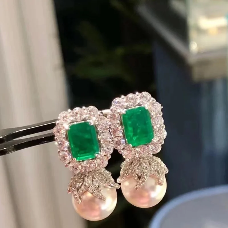 SGARIT Gemstone Inlaid Natural Edison Pearl Earrings for Women 925 Sterling Silver Wedding Drop Dangle Earrings Fine Jewelry
SGARIT Gemstone Inlaid Natural Edison Pearl Earrings for Women 925 Sterling Silver Wedding Drop Dangle Earrings Fine Jewelry