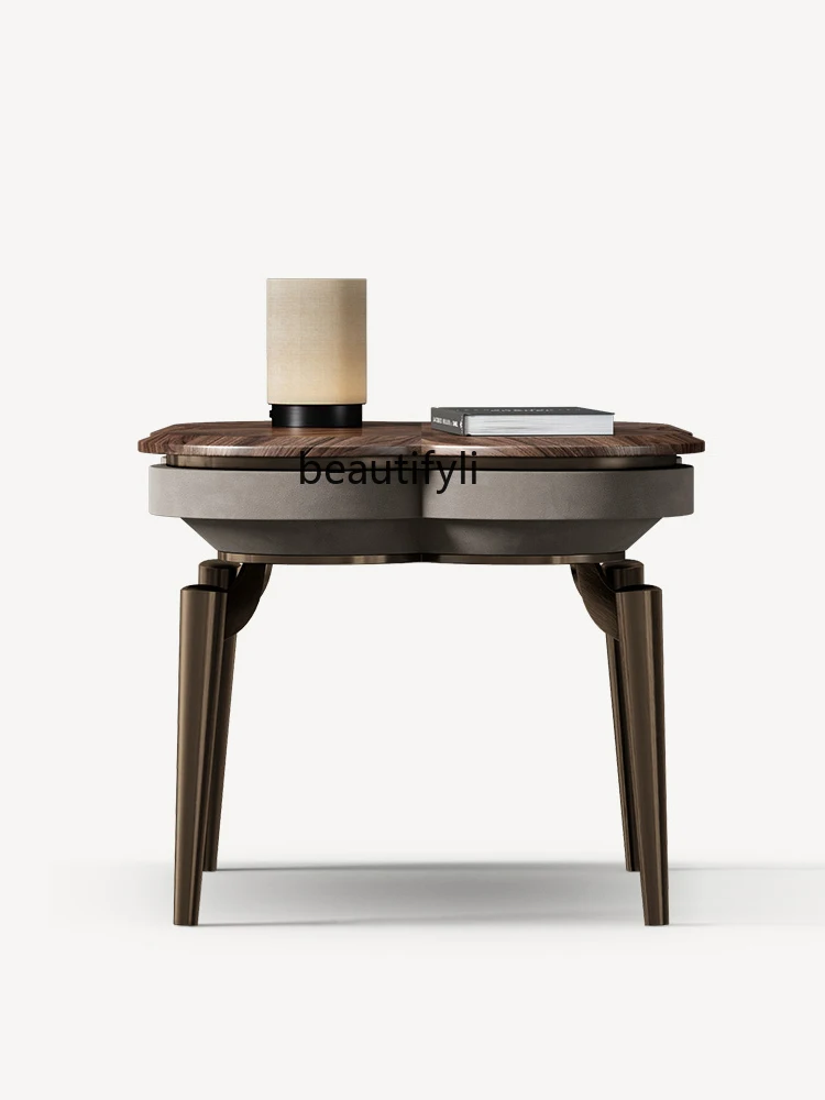 Italian Light Luxury Designer Side Table High Sense Black Walnut round Corner Table Large Flat Living Room Small Coffee Table
Italian Light Luxury Designer Side Table High Sense Black Walnut round Corner Table Large Flat Living Room Small Coffee Table