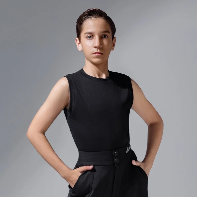 2025 Latin Dance Practice Clothes For Boys 3 Colors Vest Samba Chacha Tango Moden Dance Shirts Kids Latin Dance Wear DQS20480
2025 Latin Dance Practice Clothes For Boys 3 Colors Vest Samba Chacha Tango Moden Dance Shirts Kids Latin Dance Wear DQS20480
