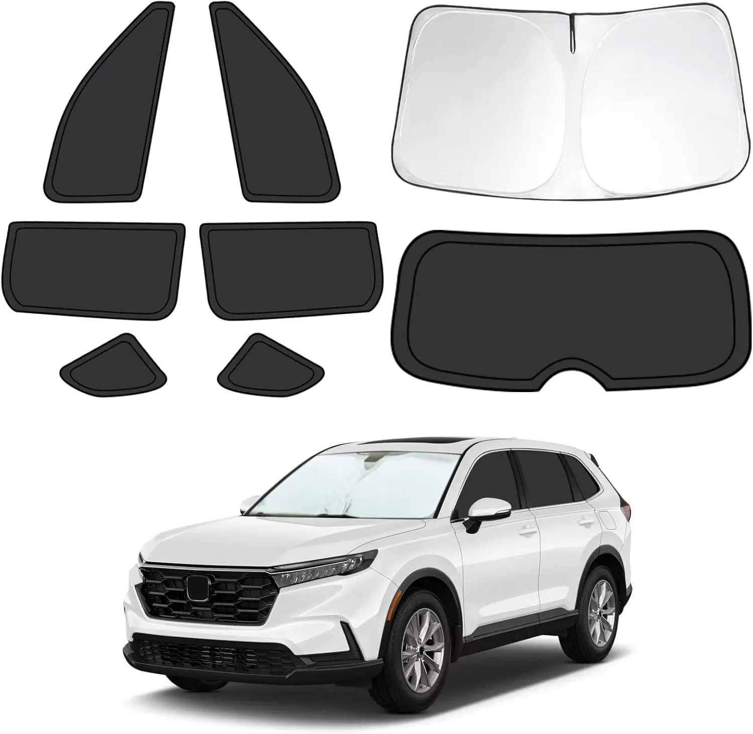 Комплект из 8 солнцезащитных шторок для окон автомобиля Honda CRV, полное покрытие, защита от УФ-излучения и улучшение кондиционирования салона
Комплект из 8 солнцезащитных шторок для окон автомобиля Honda CRV, полное покрытие, защита от УФ-излучения и улучшение кондиционирования салона