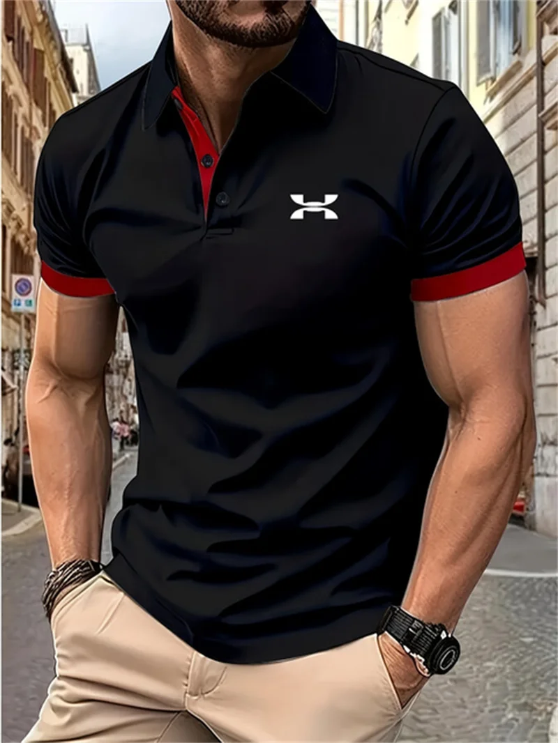 Men's New T-shirt Classic Short sleeved Simplicity Polo Shirt Summer Casual T-shirt Button Collar Super Large Casual Polo Shirt
Men's New T-shirt Classic Short sleeved Simplicity Polo Shirt Summer Casual T-shirt Button Collar Super Large Casual Polo Shirt