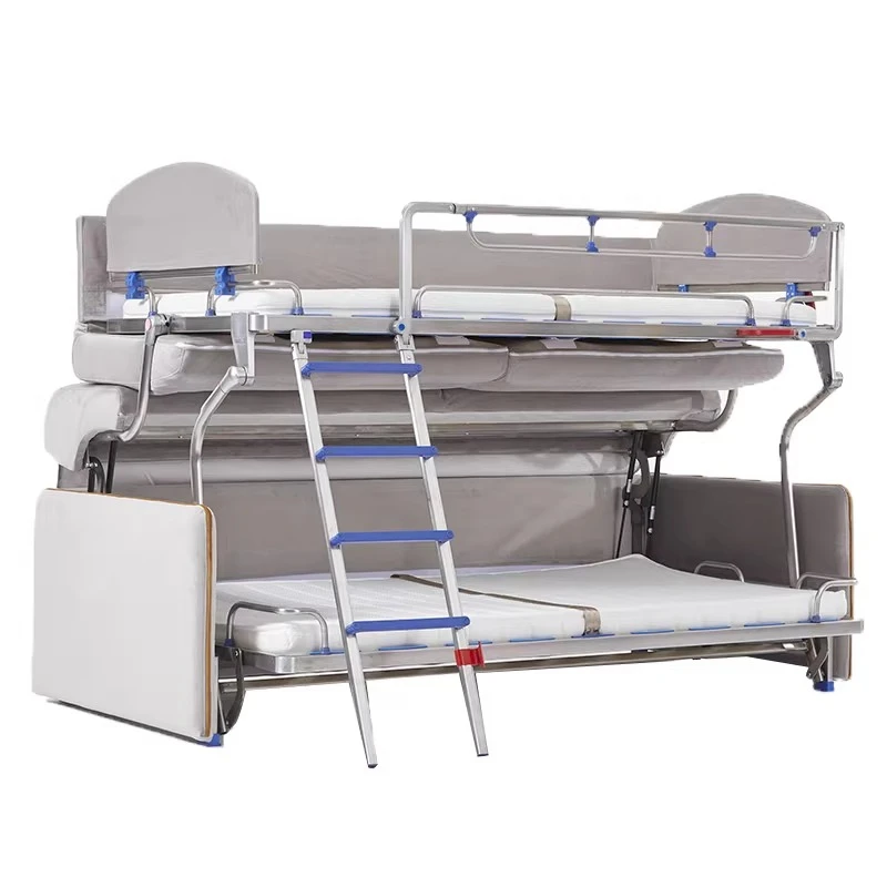 Sofa folding upper and lower bunk bed integrated dual-purpose multi-functional stainless steel bed
Sofa folding upper and lower bunk bed integrated dual-purpose multi-functional stainless steel bed