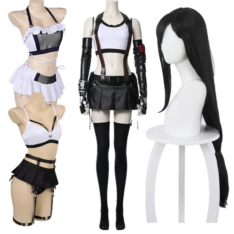 Тифа Локхарт Косплей Костюм Фэнтези VII Женщины Купальник Бикини Парик Спортивный Жилет Юбка Наряды Хэллоуин Карнавальный Костюм Партии
Тифа Локхарт Косплей Костюм Фэнтези VII Женщины Купальник Бикини Парик Спортивный Жилет Юбка Наряды Хэллоуин Карнавальный Костюм Партии