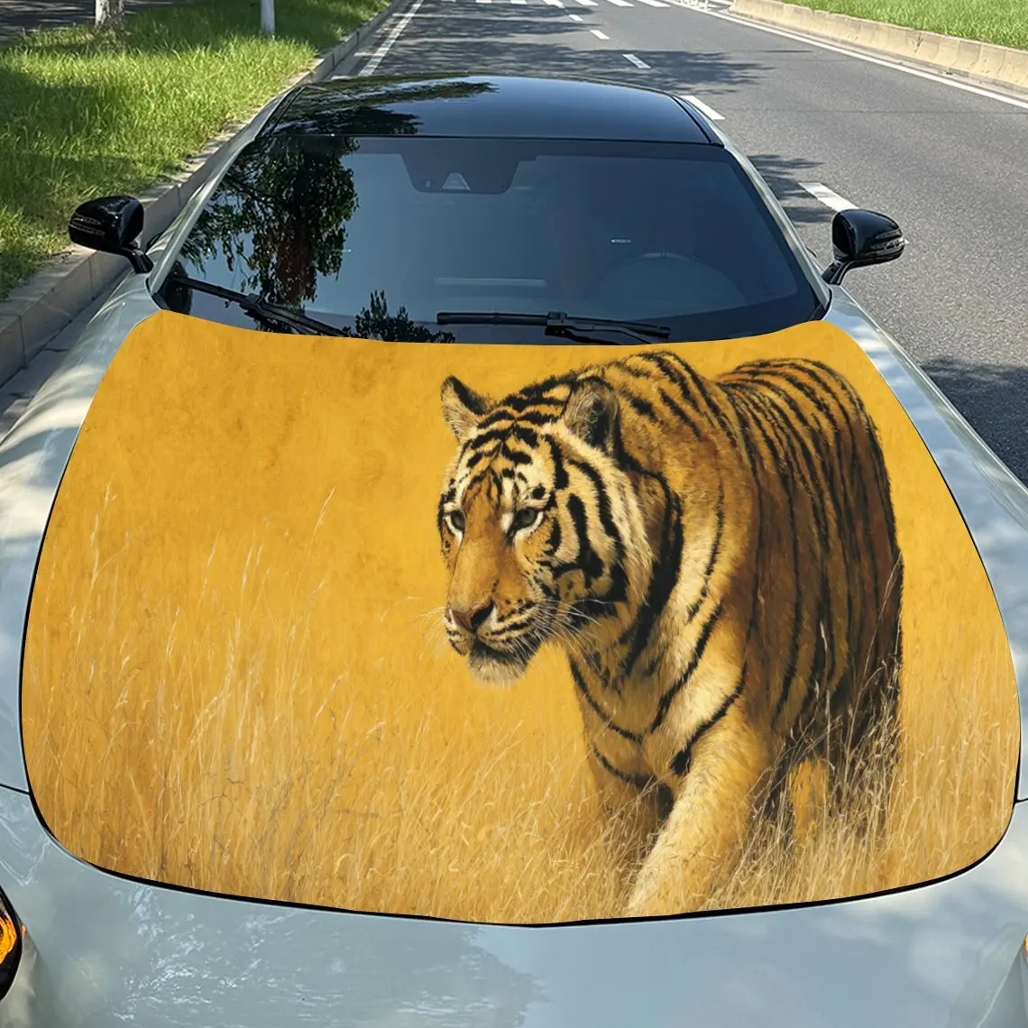 Majestic Yellow - Toned Tiger Car Hood Stickers - Self-Adhesive, Waterproof and Durable Vinyl Wrap, Decorate And Protect Your C
Majestic Yellow - Toned Tiger Car Hood Stickers - Self-Adhesive, Waterproof and Durable Vinyl Wrap, Decorate And Protect Your C