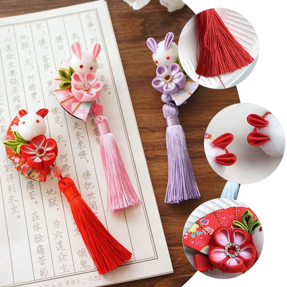 2pcs Bunny Hair Clip Vintage Flower Tassel Hairpin Dangle Barrette For Girls Women Hanfu Japanese Style Decorative Hair
2pcs Bunny Hair Clip Vintage Flower Tassel Hairpin Dangle Barrette For Girls Women Hanfu Japanese Style Decorative Hair