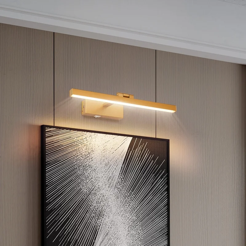 16-Inch Gold LED Wall Light for Bathroom Mirror, Modern Dimmable Vanity Fixture
16-Inch Gold LED Wall Light for Bathroom Mirror, Modern Dimmable Vanity Fixture