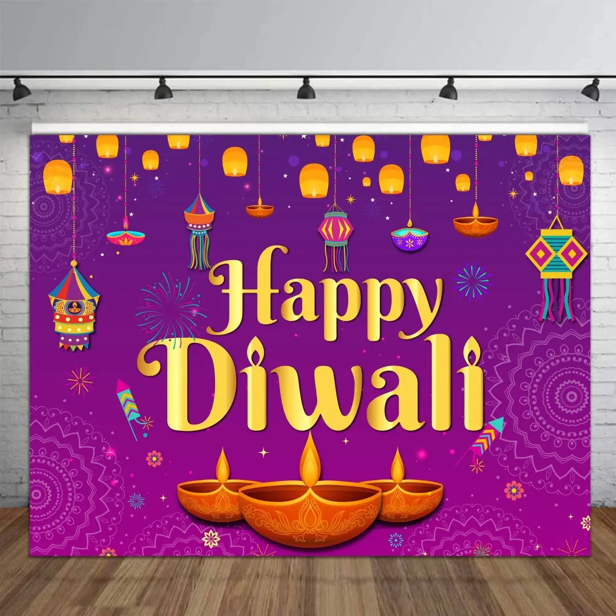 Happy Diwali Backdrop 5x7ft Wall Tapestry for Photography India Diwali Party Hindu Festival of Lights Party Hanging Decoration
Happy Diwali Backdrop 5x7ft Wall Tapestry for Photography India Diwali Party Hindu Festival of Lights Party Hanging Decoration