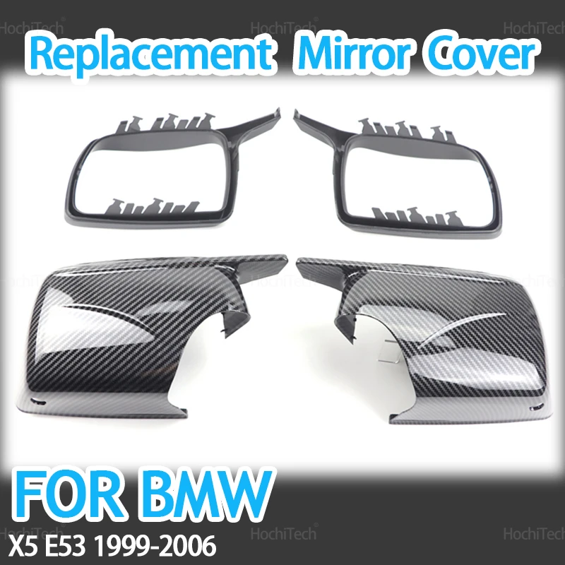 For BMW X5 E53 1999-2006 Car Rearview Mirror Cover Side Wing Protect Frame Covers Trim Carbon Look and Bright Black with Tool
For BMW X5 E53 1999-2006 Car Rearview Mirror Cover Side Wing Protect Frame Covers Trim Carbon Look and Bright Black with Tool