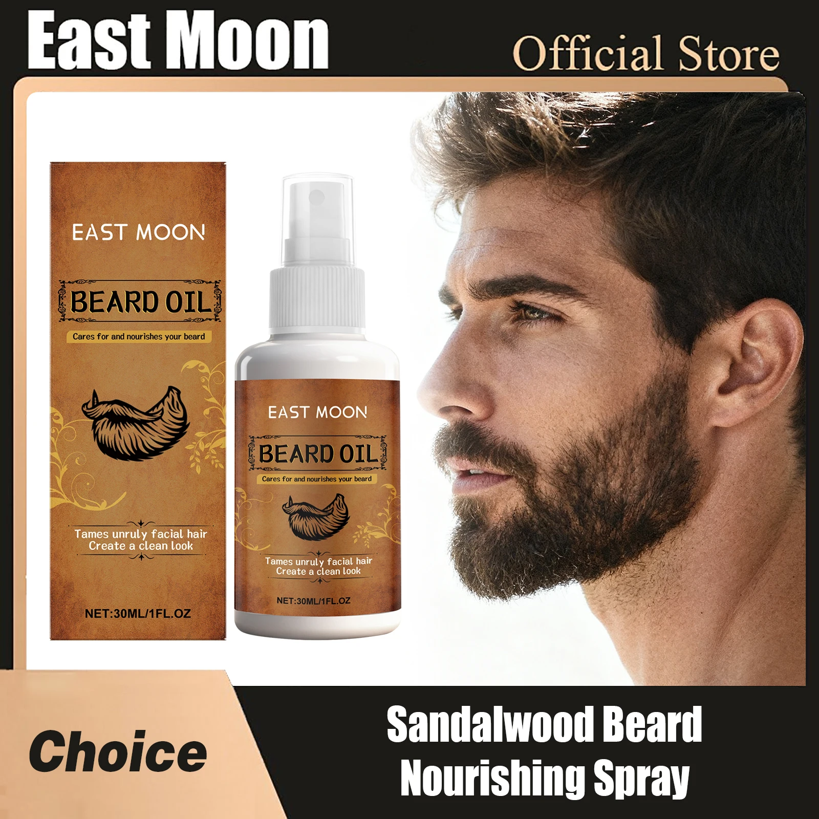East Moon Sandalwood Beard Nourish Spray Improve Moisturize Increase Glide Reduce Friction Oil Control Beard Care Essential Oils
East Moon Sandalwood Beard Nourish Spray Improve Moisturize Increase Glide Reduce Friction Oil Control Beard Care Essential Oils