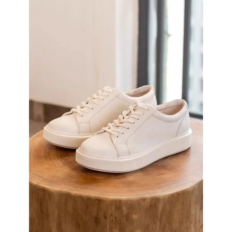 100% Genuine Leather Shoes Men Spring British Style Lace Up Platform Sneakers Street Casual Walking Shoes Luxury White Trainers
100% Genuine Leather Shoes Men Spring British Style Lace Up Platform Sneakers Street Casual Walking Shoes Luxury White Trainers