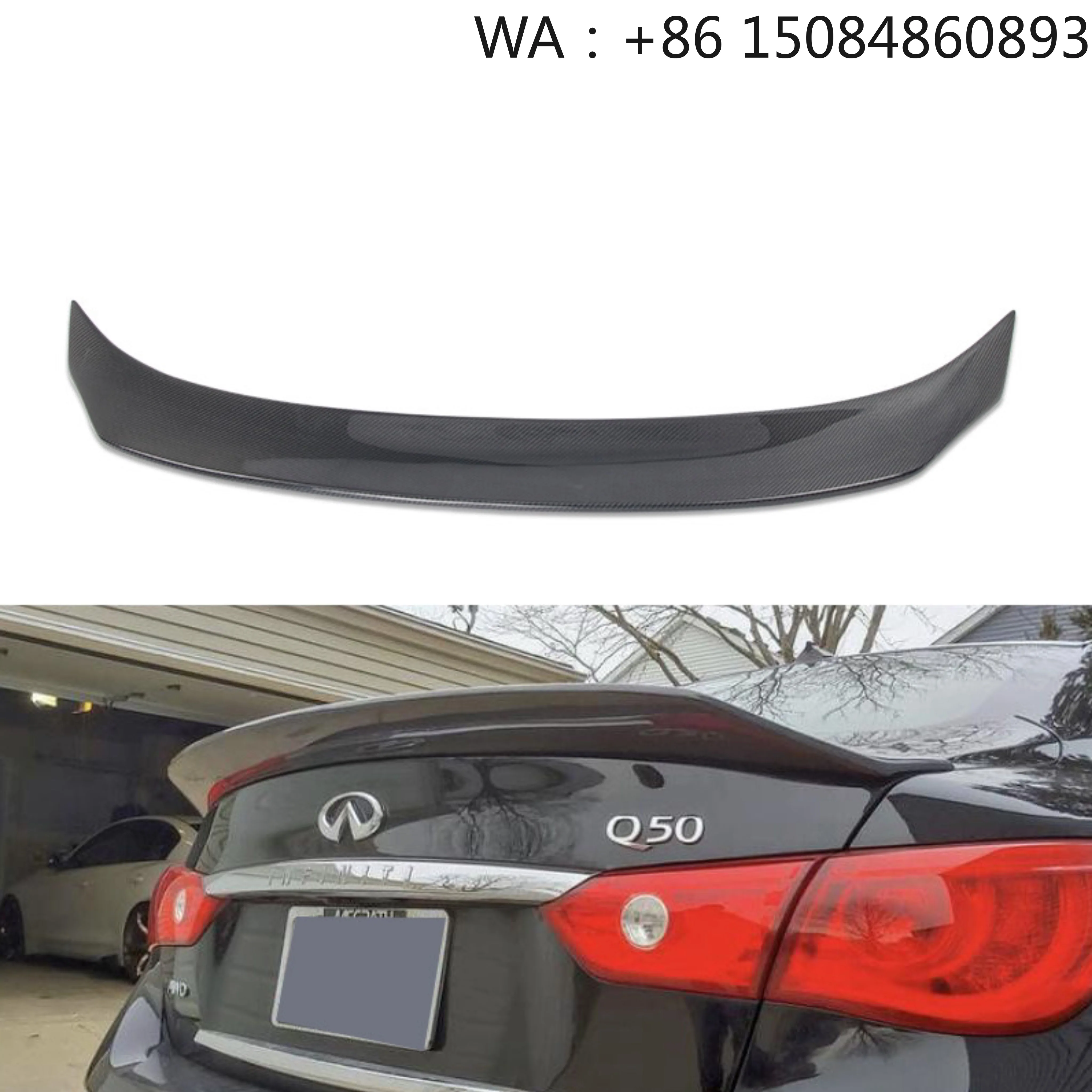 Custom Q50 Dry Carbon Fiber Tail and Window Protection Parts, 3K Dry Carbon Fiber Molded Components for Q50 Car Exterior Refit
Custom Q50 Dry Carbon Fiber Tail and Window Protection Parts, 3K Dry Carbon Fiber Molded Components for Q50 Car Exterior Refit