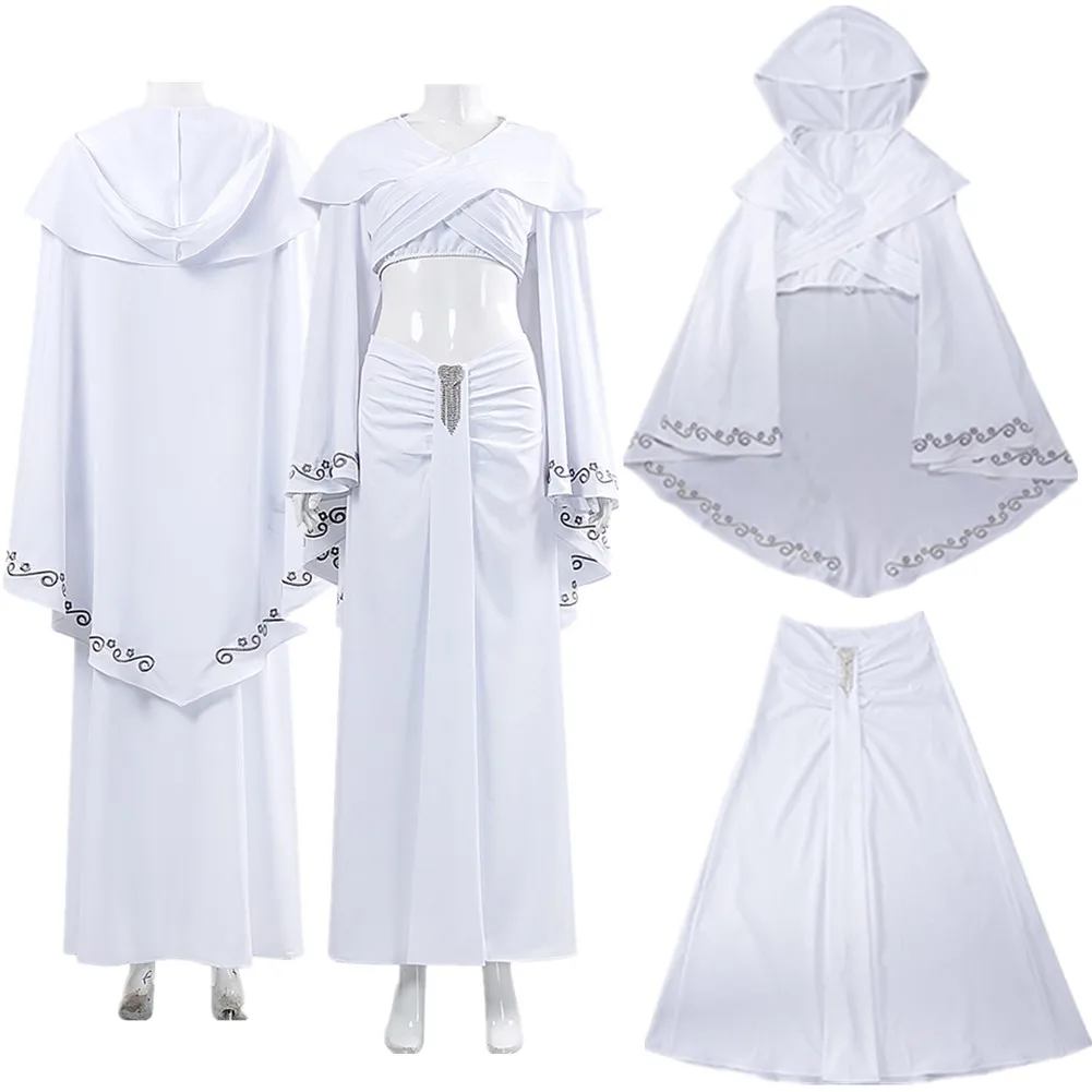 Padme Amidala Cosplay Costume Top Skirt Movie Space Battle Roleplay White Disfraz Outfits Halloween Carnival Party Disguise Suit
Padme Amidala Cosplay Costume Top Skirt Movie Space Battle Roleplay White Disfraz Outfits Halloween Carnival Party Disguise Suit