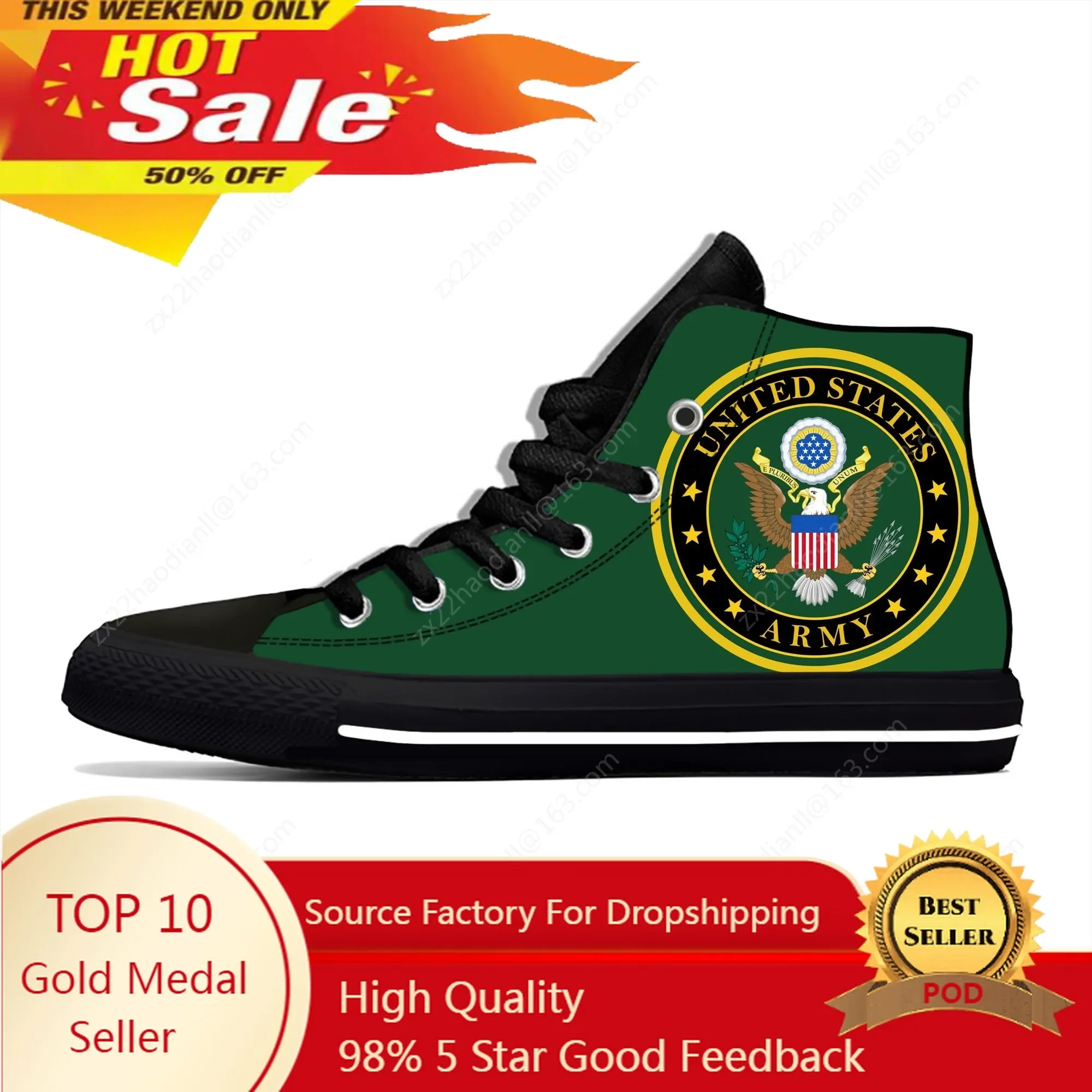 US Army High Top Sneakers Mens Womens Teenager Casual Shoes Canvas Running Shoes 3D Printed Breathable Lightweight shoe
US Army High Top Sneakers Mens Womens Teenager Casual Shoes Canvas Running Shoes 3D Printed Breathable Lightweight shoe