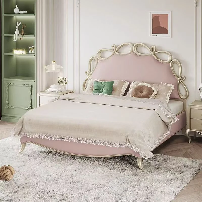 !@High Quality Oak Wooden Modern Bed Set Furniture Bedroom Luxury Pink Color Queen Size Bed for Girls
!@High Quality Oak Wooden Modern Bed Set Furniture Bedroom Luxury Pink Color Queen Size Bed for Girls