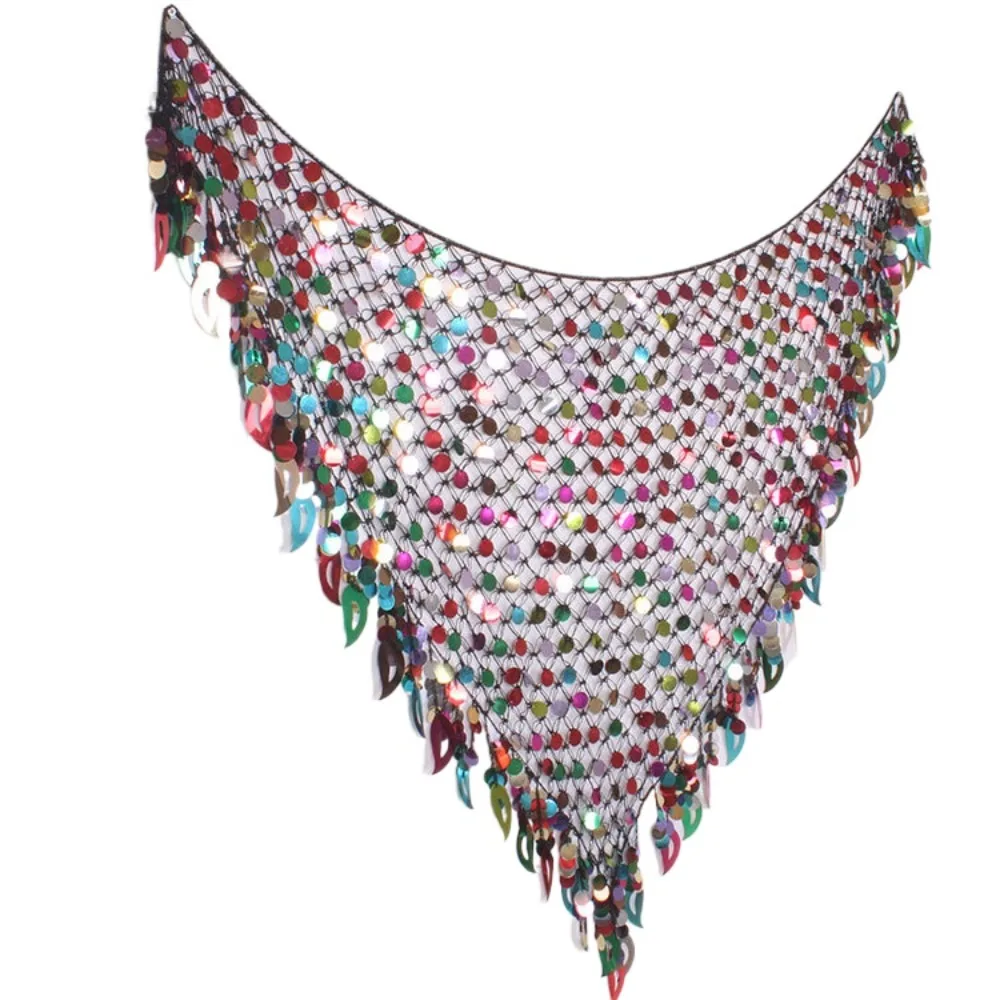 Belly Dance Waist Scarf New Practice Hip Scarf, Indian Dance Waistband Cymbal-Embellished Sequined Triangle Waist Chain
Belly Dance Waist Scarf New Practice Hip Scarf, Indian Dance Waistband Cymbal-Embellished Sequined Triangle Waist Chain