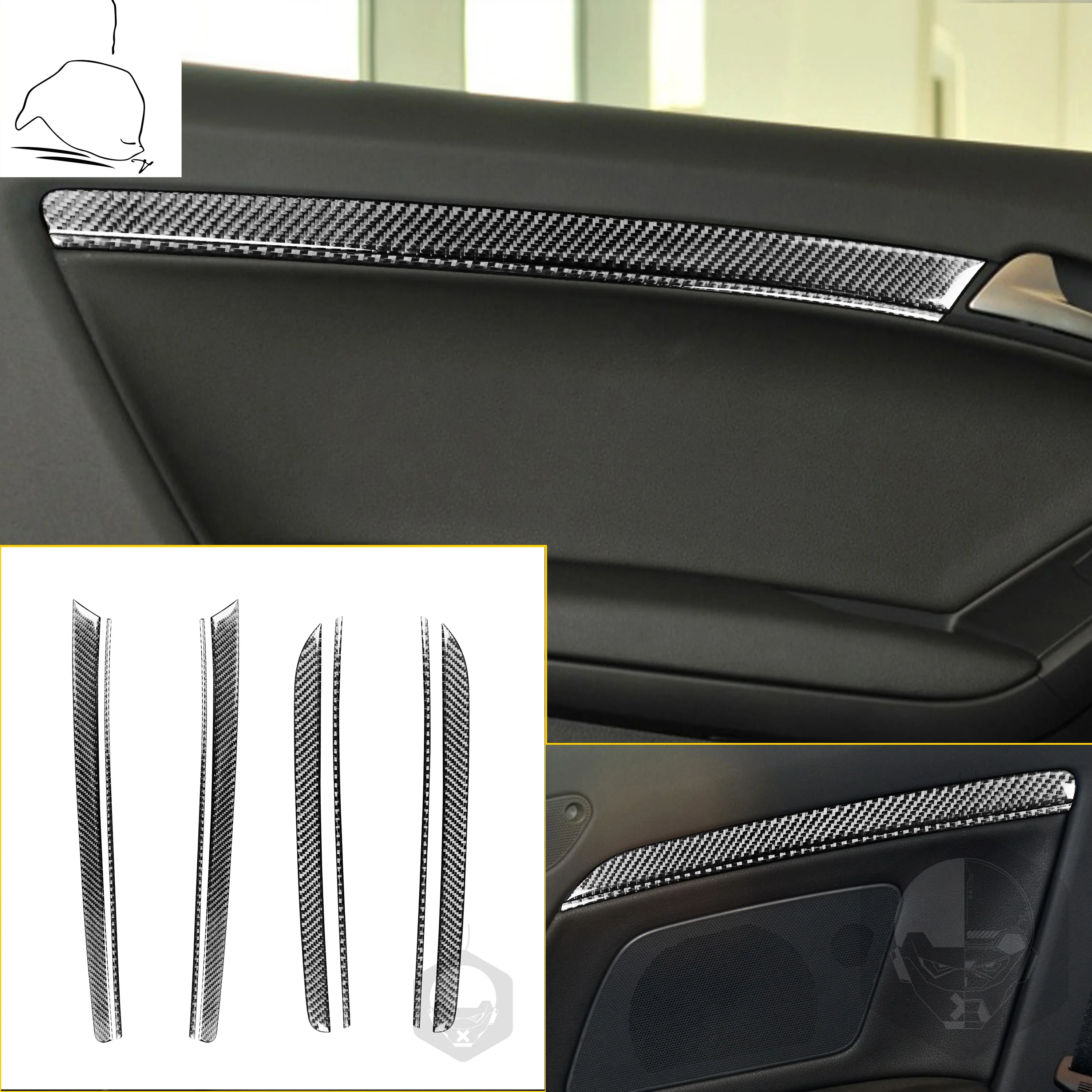Car Door Trim Interior Carbon Fiber Stickers Door Panel Update Cover Decal For Audi A5 Hard Top 2008-up Car Accessories
Car Door Trim Interior Carbon Fiber Stickers Door Panel Update Cover Decal For Audi A5 Hard Top 2008-up Car Accessories