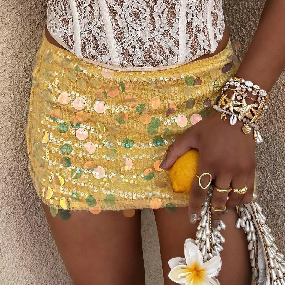 Y2K Women's Party Shine Bright Sparkly Skirts Sequins Soild Color Summer Shimmering Lightweight Fabric Breathable Material Dress
Y2K Women's Party Shine Bright Sparkly Skirts Sequins Soild Color Summer Shimmering Lightweight Fabric Breathable Material Dress