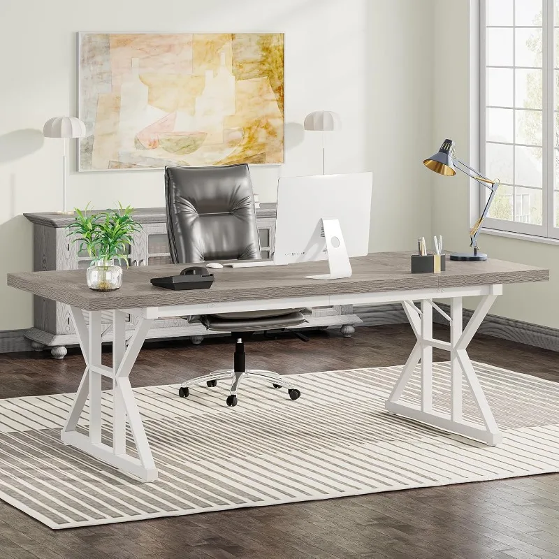 70.8-Inch Executive Desk, Large Computer Office Desk Workstation, Modern Simple Style Laptop Desk Study Writing Table Business
70.8-Inch Executive Desk, Large Computer Office Desk Workstation, Modern Simple Style Laptop Desk Study Writing Table Business