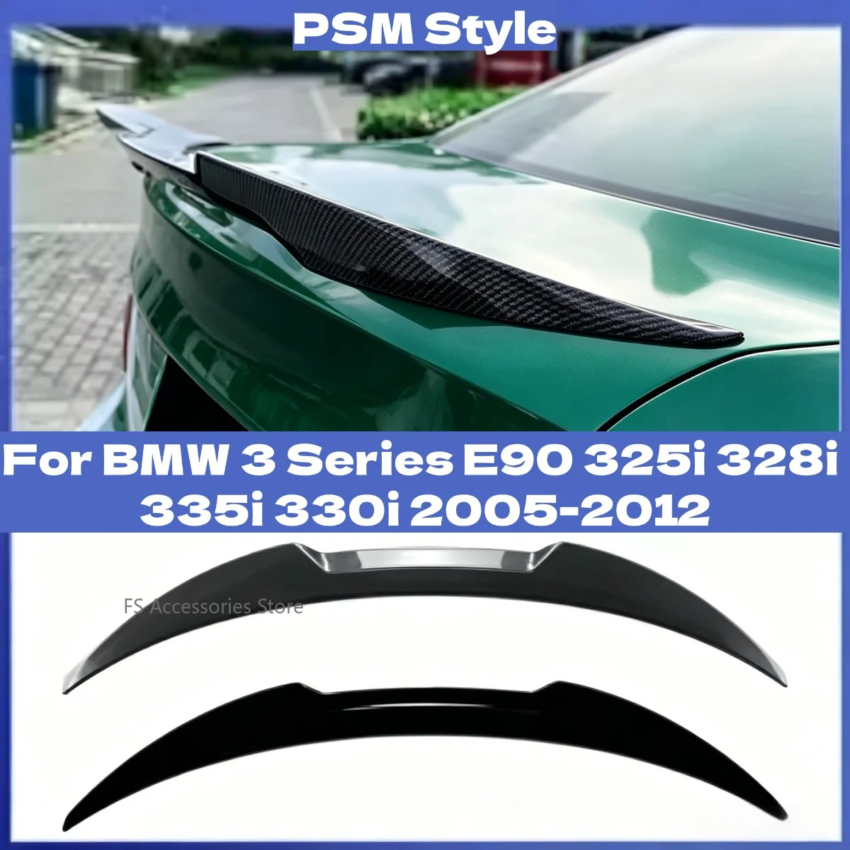 PSM Style Trunk Lip For BMW 3 Series E90 325i 328i 335i 330i 2005-2012 Rear Roof Spoiler Wing Car Accessories Black/Carbon Look
PSM Style Trunk Lip For BMW 3 Series E90 325i 328i 335i 330i 2005-2012 Rear Roof Spoiler Wing Car Accessories Black/Carbon Look