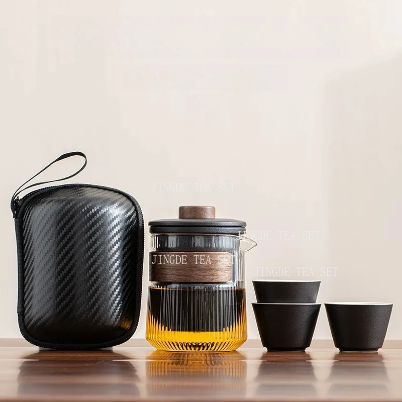 Travel Portable Chinese Tea Set Outdoor Teacup Tea Infuser Suit Exquisite Glass Gaiwan Teaware Sets Tea Ceremony Drinkware
Travel Portable Chinese Tea Set Outdoor Teacup Tea Infuser Suit Exquisite Glass Gaiwan Teaware Sets Tea Ceremony Drinkware