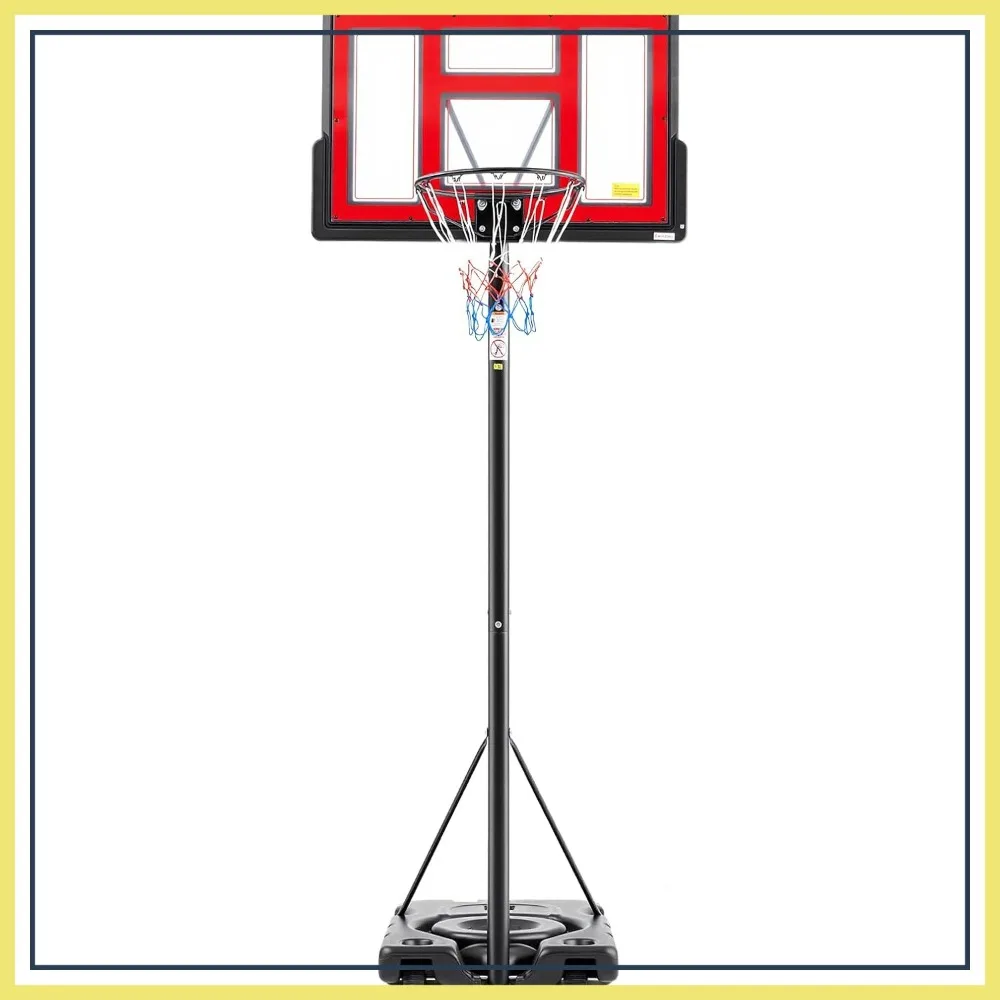 Portable Basketball Hoop Outdoor 6.1-10FT Adjustable, 44in Shatterproof Backboard, Shock Absorbent Rim, Fillable Base with Wheels for Backyard/Driveway
Portable Basketball Hoop Outdoor 6.1-10FT Adjustable, 44in Shatterproof Backboard, Shock Absorbent Rim, Fillable Base with Wheels for Backyard/Driveway