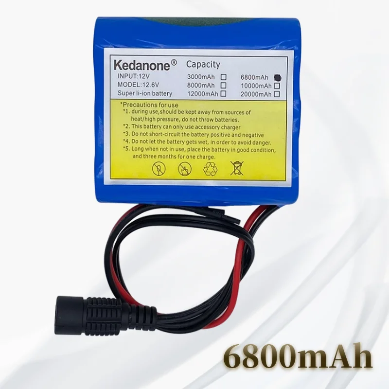 12V 6800mah Battery 18650 Li-ion 6.8 Ah 100% Original Rechargeable Batteries with BMS Lithium Battery Packs Protection Board
12V 6800mah Battery 18650 Li-ion 6.8 Ah 100% Original Rechargeable Batteries with BMS Lithium Battery Packs Protection Board