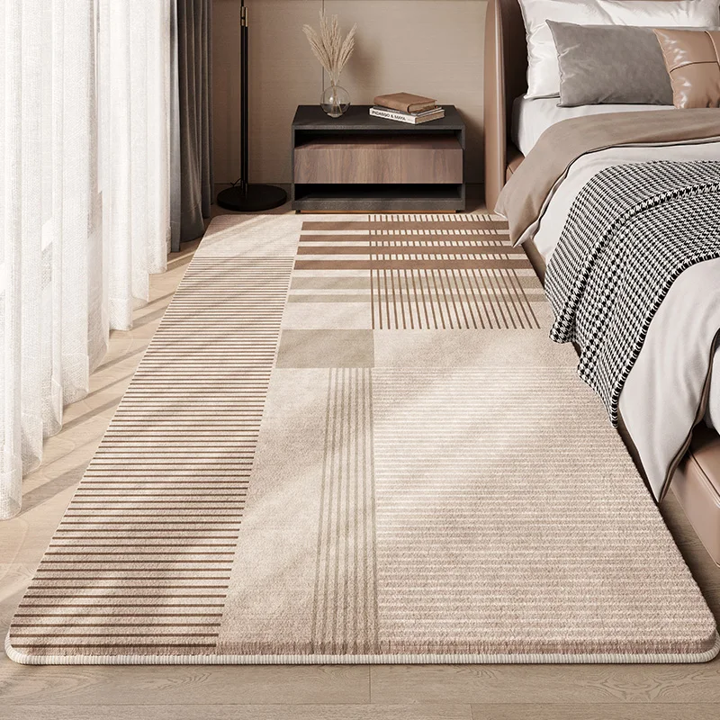 Bedside American Plaid Brown Carpet Bedroom Japanese Style Wabisabi Style Bedside Nonslip Carpets Strip Thickened Waterproof Rug
Bedside American Plaid Brown Carpet Bedroom Japanese Style Wabisabi Style Bedside Nonslip Carpets Strip Thickened Waterproof Rug