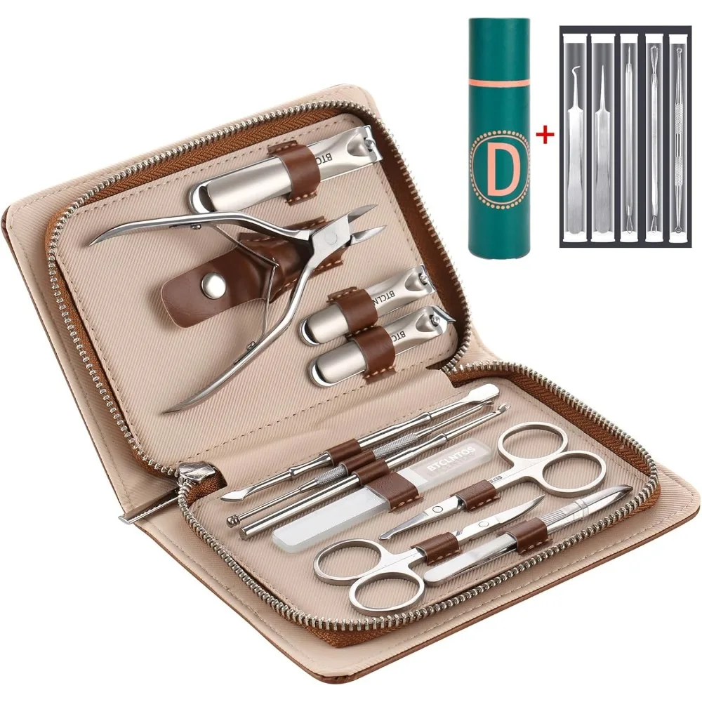 Stainless Steel Nail Clippers Toenail ingrown Clipper Set 16 in 1 Pedicure Personal Care Tool Thick toenail Nail File Acne Needl
Stainless Steel Nail Clippers Toenail ingrown Clipper Set 16 in 1 Pedicure Personal Care Tool Thick toenail Nail File Acne Needl