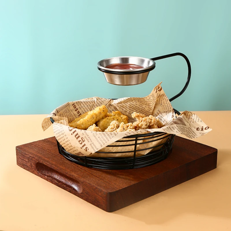 Creative characteristics snack basket hanging sauce cup French fries basket wine snacks fried chicken wings bread basket
Creative characteristics snack basket hanging sauce cup French fries basket wine snacks fried chicken wings bread basket