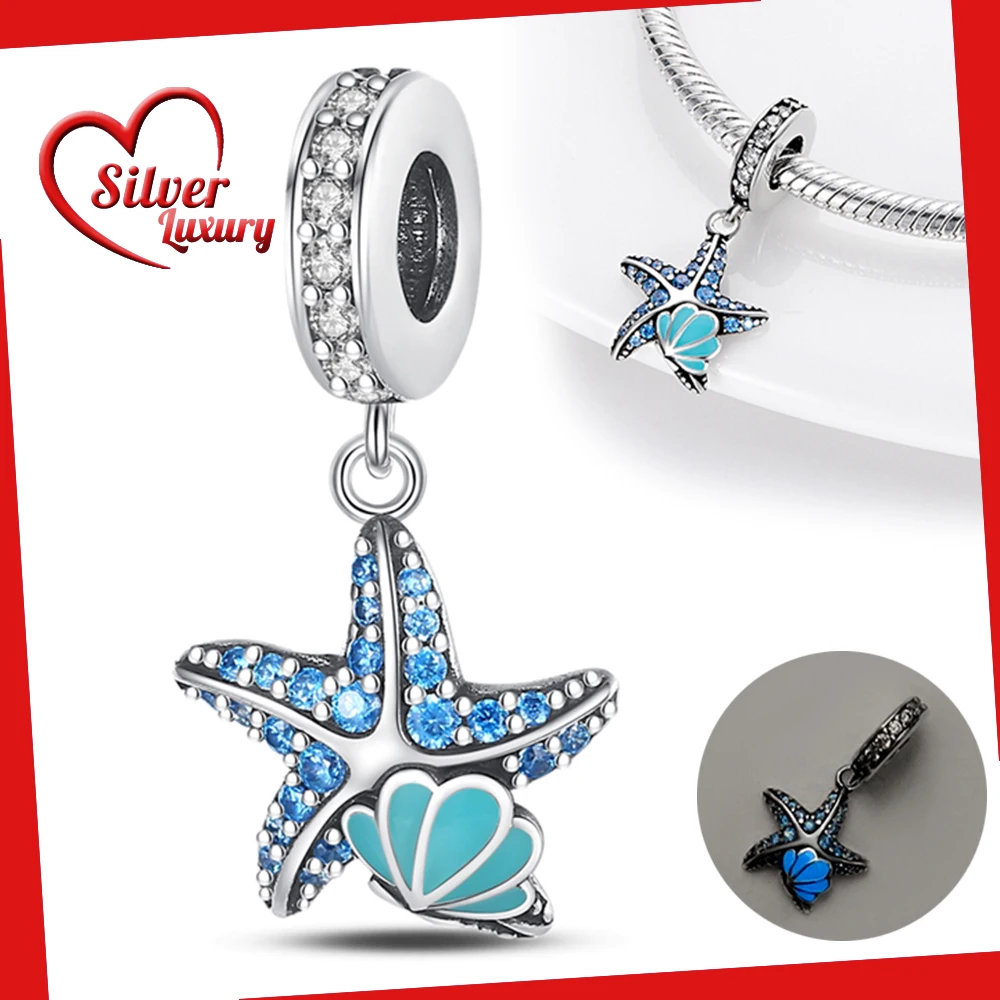 Starfish Sea Shell Dangle Charm 925 Sterling Silver Fit Pandora Charms Silver 925 Original Bracelet for Jewelry Making
Starfish Sea Shell Dangle Charm 925 Sterling Silver Fit Pandora Charms Silver 925 Original Bracelet for Jewelry Making