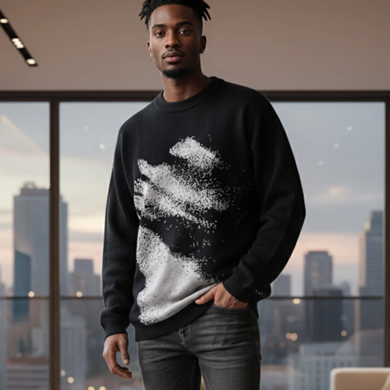 Gothic Autumn Winter Sweaters Men's New Sweater Vintage O-neck Knit Harajuku Street Y2K Streetwear Harajuku Loose Tops Pullover
Gothic Autumn Winter Sweaters Men's New Sweater Vintage O-neck Knit Harajuku Street Y2K Streetwear Harajuku Loose Tops Pullover