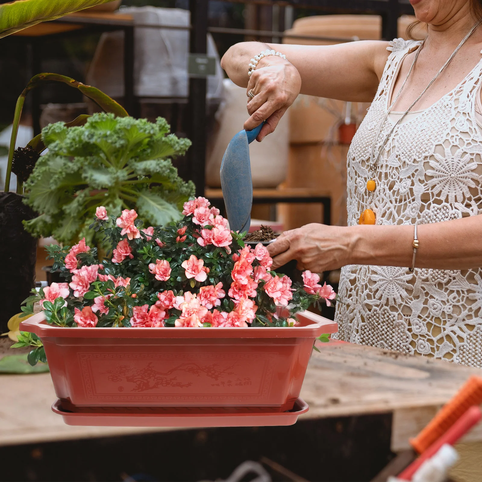 Sturdy Large Bonsai Pot Fine Workmanship Plastic Flowerpot Suitable for Succulents Ferns Home Garden Decor Flower Pot
Sturdy Large Bonsai Pot Fine Workmanship Plastic Flowerpot Suitable for Succulents Ferns Home Garden Decor Flower Pot
