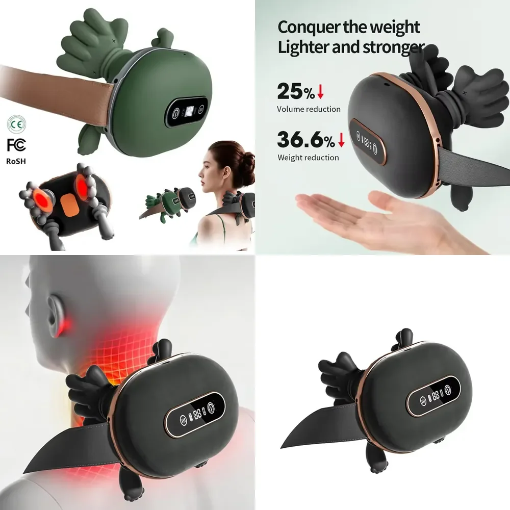 【CHIMU HOME】 Portable Kneading Massage Pillow Head Pain Relief Electric Shiatsu Massager with Heat
【CHIMU HOME】 Portable Kneading Massage Pillow Head Pain Relief Electric Shiatsu Massager with Heat
