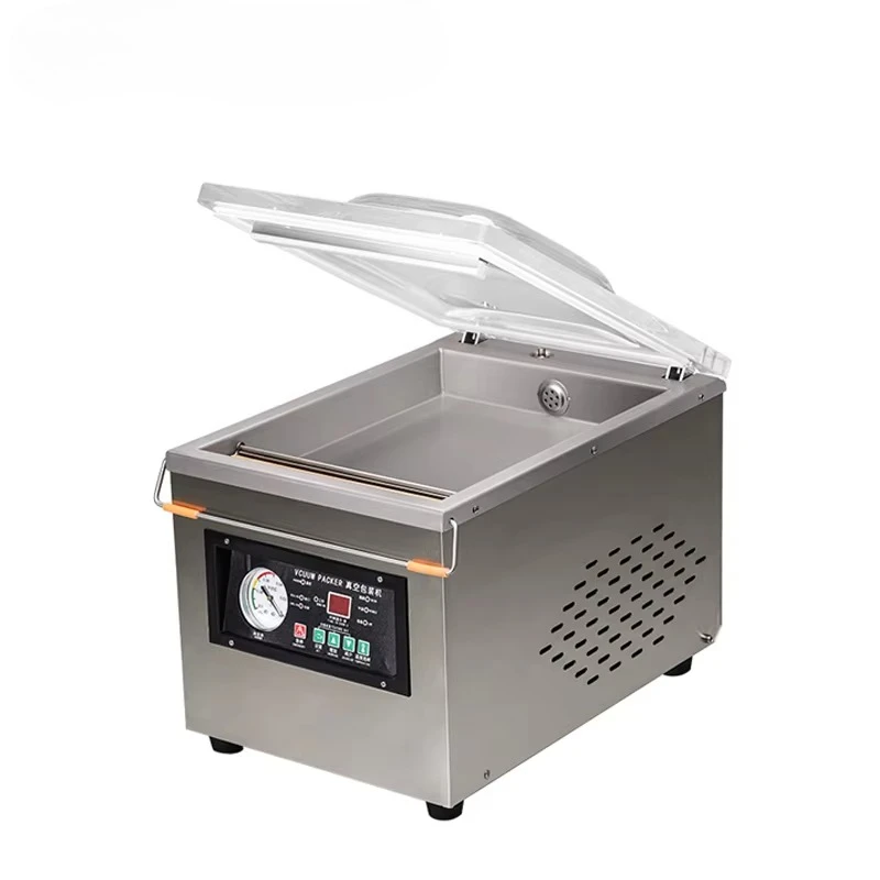 Factory Price Table Top Single Packaging Meat Rice Food Plastic Bag Vacuum DZ-260 Commercial Vacuum Sealer Machine
Factory Price Table Top Single Packaging Meat Rice Food Plastic Bag Vacuum DZ-260 Commercial Vacuum Sealer Machine