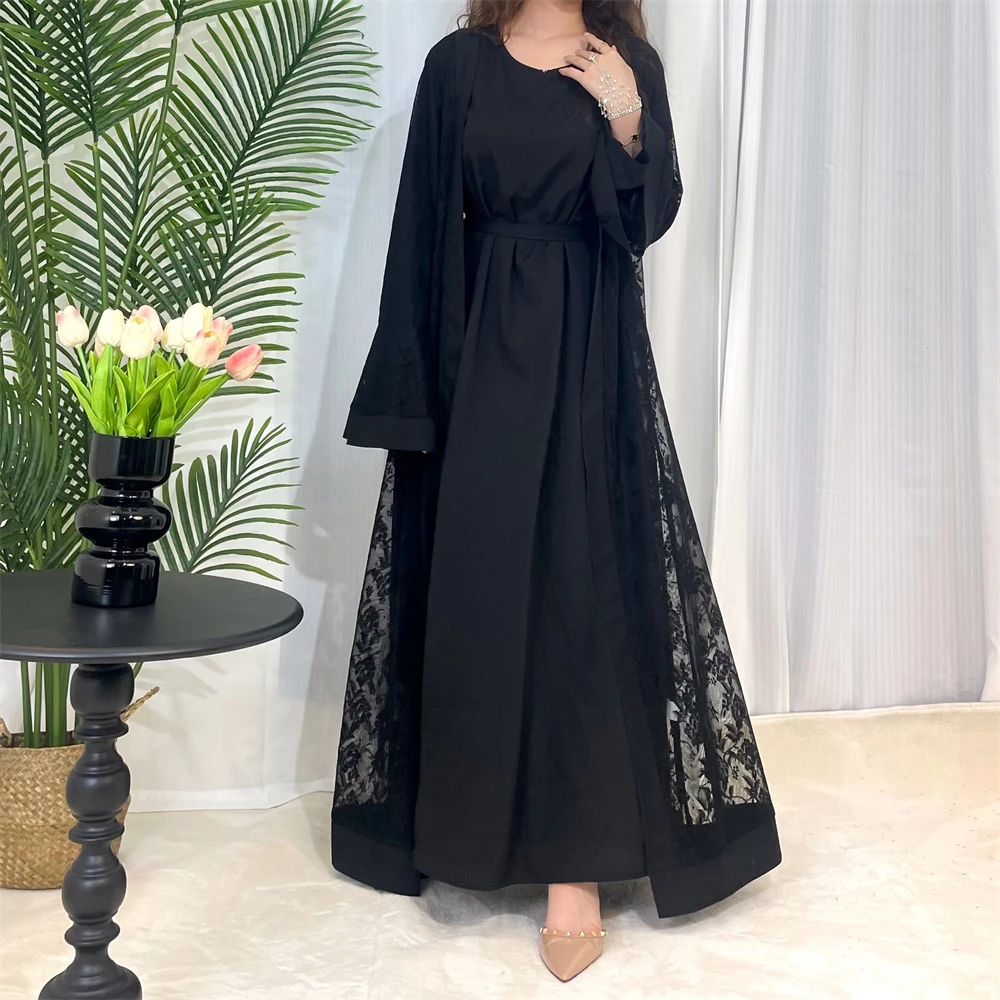 2 Piece Matching Set Muslim Women Open Abaya Inner Maxi Dress Sets Dubai Kaftan Islamic Kimono Arab Robe Jalabiya Caftan Outfits
2 Piece Matching Set Muslim Women Open Abaya Inner Maxi Dress Sets Dubai Kaftan Islamic Kimono Arab Robe Jalabiya Caftan Outfits