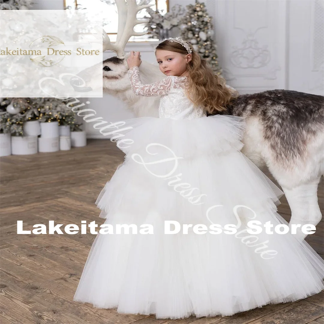 Customization Flower Girl Dress Tulle Puffy Lace Applique For Wedding Princess Kids Birthday Party First Communion Ball Gowns
Customization Flower Girl Dress Tulle Puffy Lace Applique For Wedding Princess Kids Birthday Party First Communion Ball Gowns